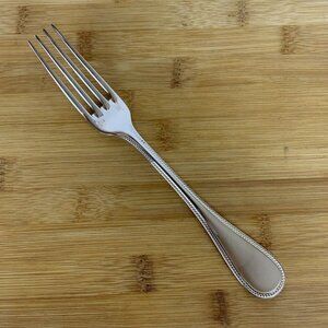 Christofle France Perles ONE Dinner Fork Silverplate Flatware NEW Discontinued